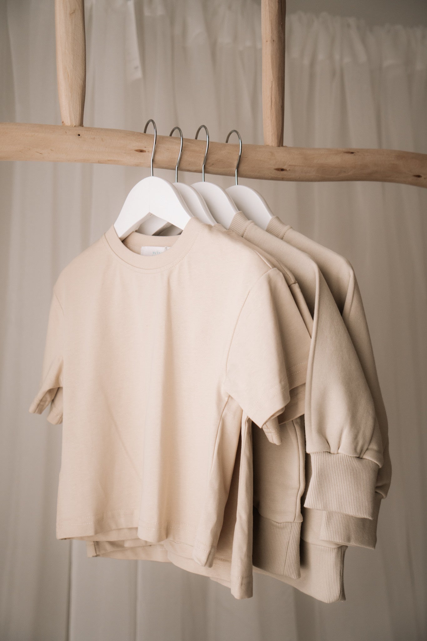 Beige Oversized Short Sleeve T-Shirt