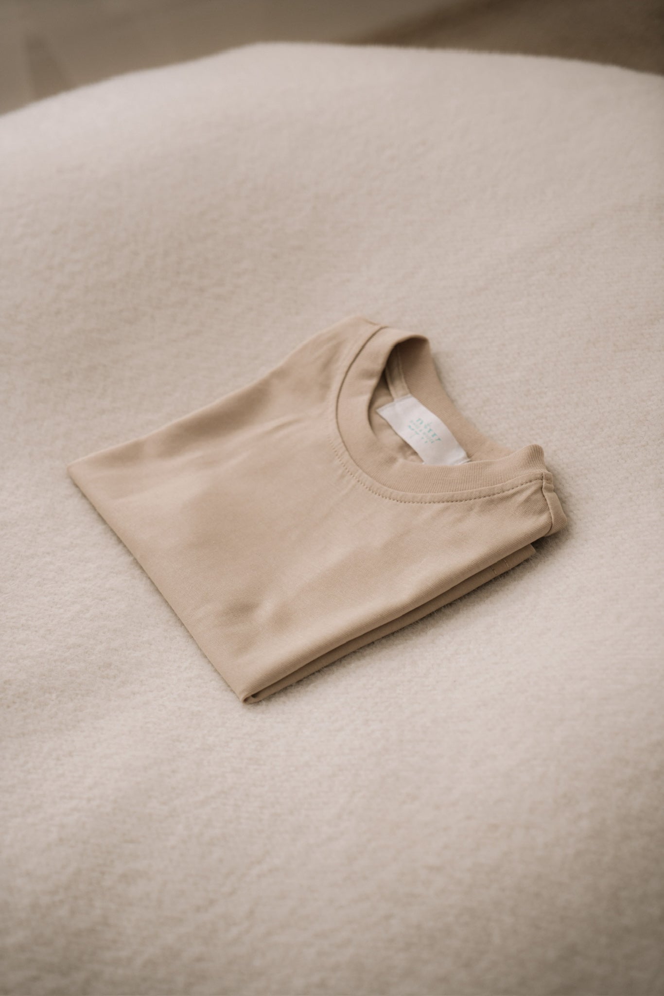 Beige Oversized Short Sleeve T-Shirt